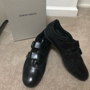 Giorgio Armani leather trainers